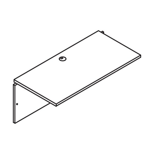 Groupe Lacasse Bridge-Return, Recessed, Grommet, 42inWx20inDx29inH, Sahara LAS31NBR2042R - main
